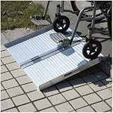 2%27+Folding+Portable+Mobility+Loading+Wheelchair+Threshold+Ramp+Handicap