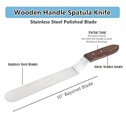 Vista 24 de A2Z Scilab Brand Engineering - Espátula clásica de acero inoxidable (hoja de desplazamiento de 3 pulgadas de largo)