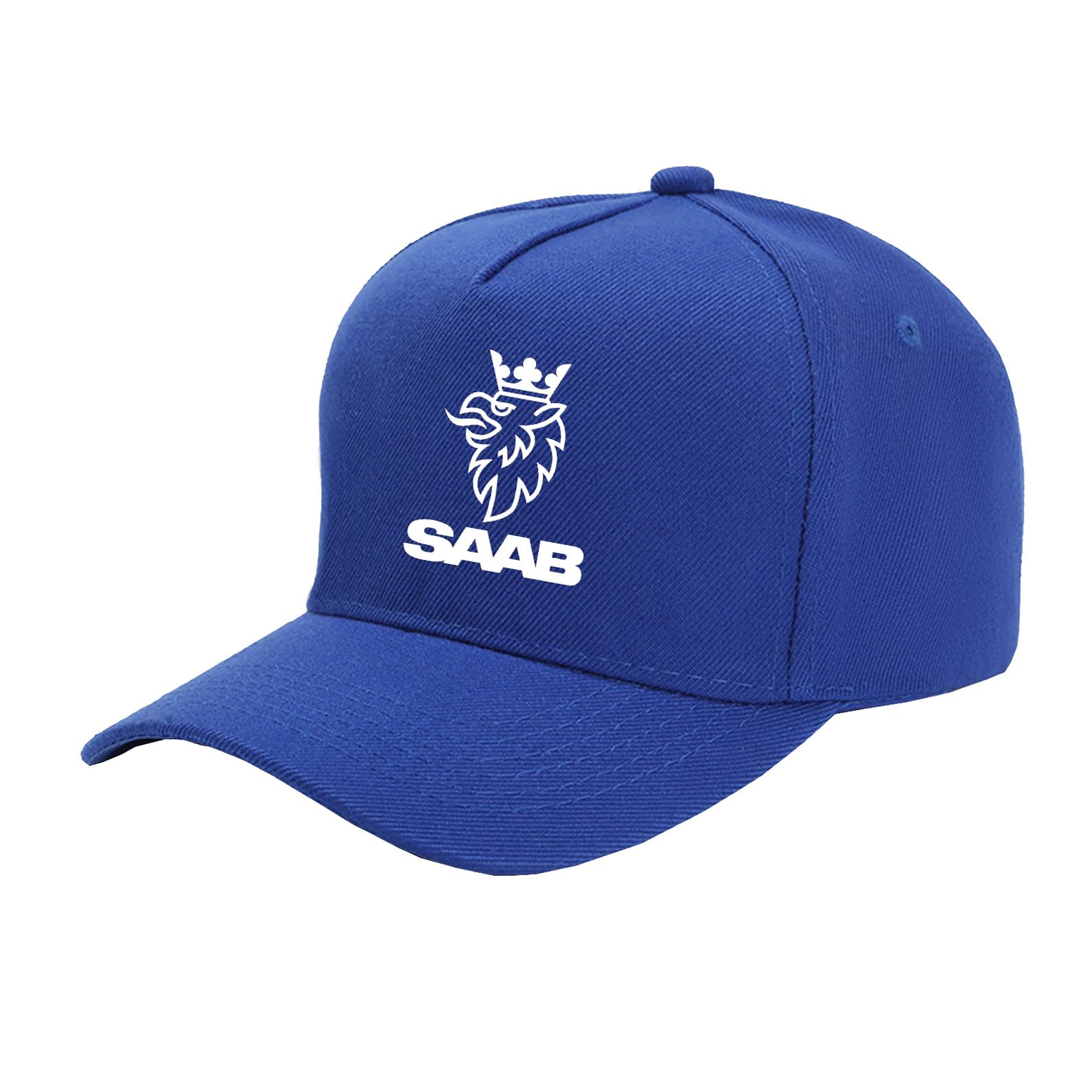 FBWZSAG Unisex Dad Hat Polo Hats for SAAB Adjustable Printed Baseball Cap Athletic Trucker Hat Soft Ponytail Hole Snapback Hat-Royal blue||One size