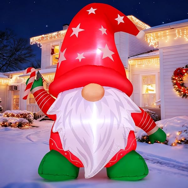 COMIN 6.7ft Inflatable Santa Decoration