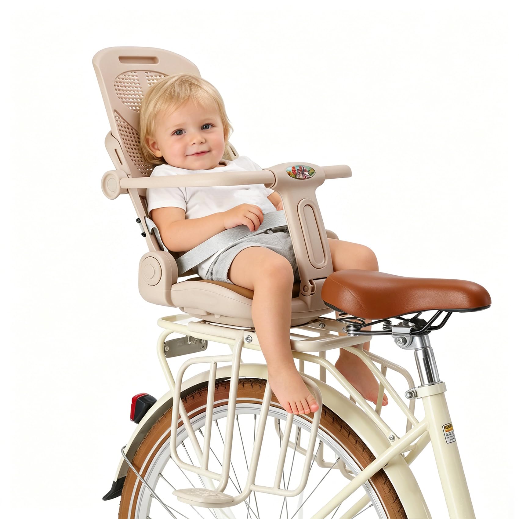 Ercabikker Kid's Bike seat Rear Child Carrier Bike Chair for Bicycle Kids seat for Children 2~4 Years,Weight 55 lbs