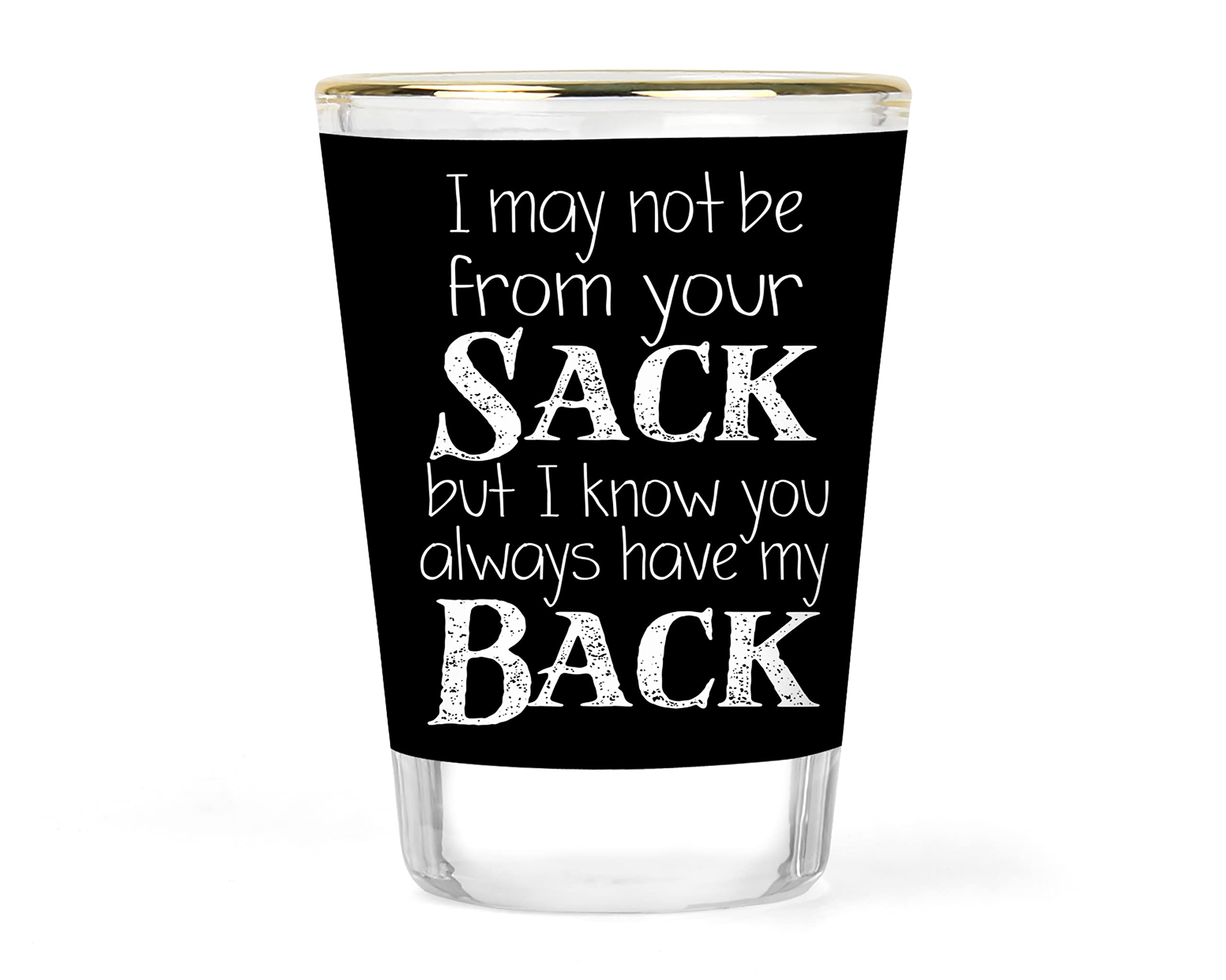 Step Father Shot Glass | Father's Day Shot Glass | Funny Shot Glass | Got Your Back Stepfather | Stepdad Gift | Happy Fathers Day | Father Birthday Gift | New Dad Gift Ideas | Humorous Stepdad Barware