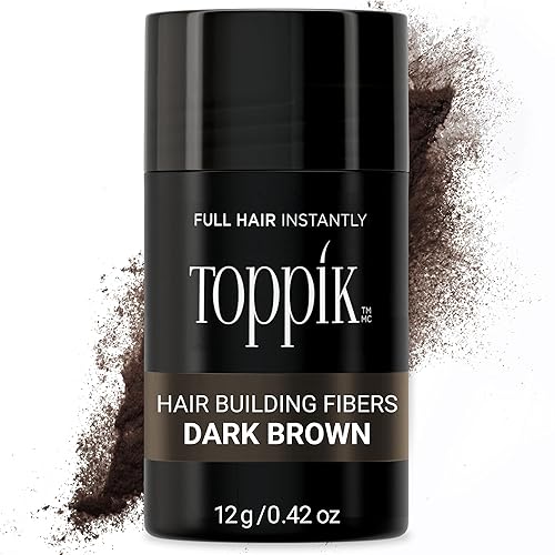 Toppik Hair Building Fibers 12g  Fill In Fine or Thinning Hair  Instantly Thicker Fuller Looking Hair  9 Shades for Men  Women