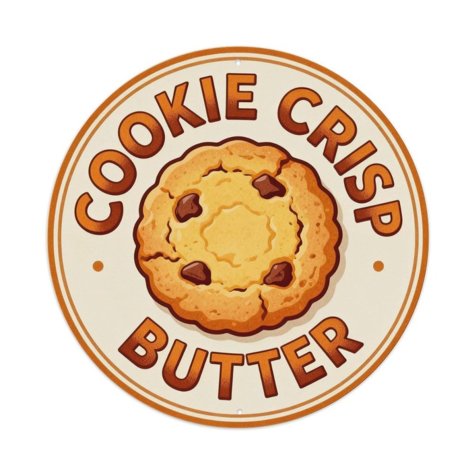 Cookie Crisp Butter Metal Tin Sign Plaque