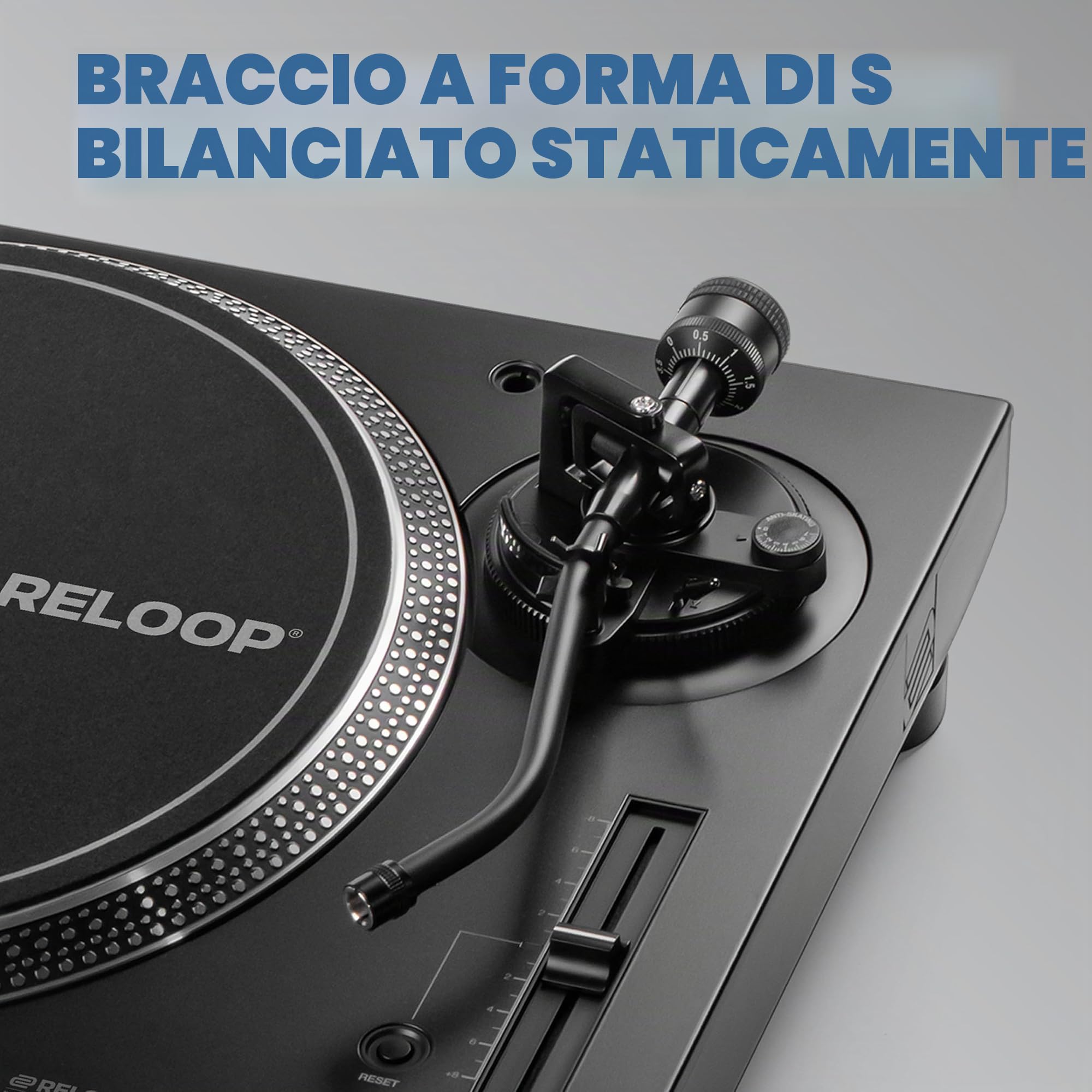Reloop RP-5000 MK4 - Giradischi High Torque Next Evolution con azionamento diretto, progettato per uso professionale e ad alta durata