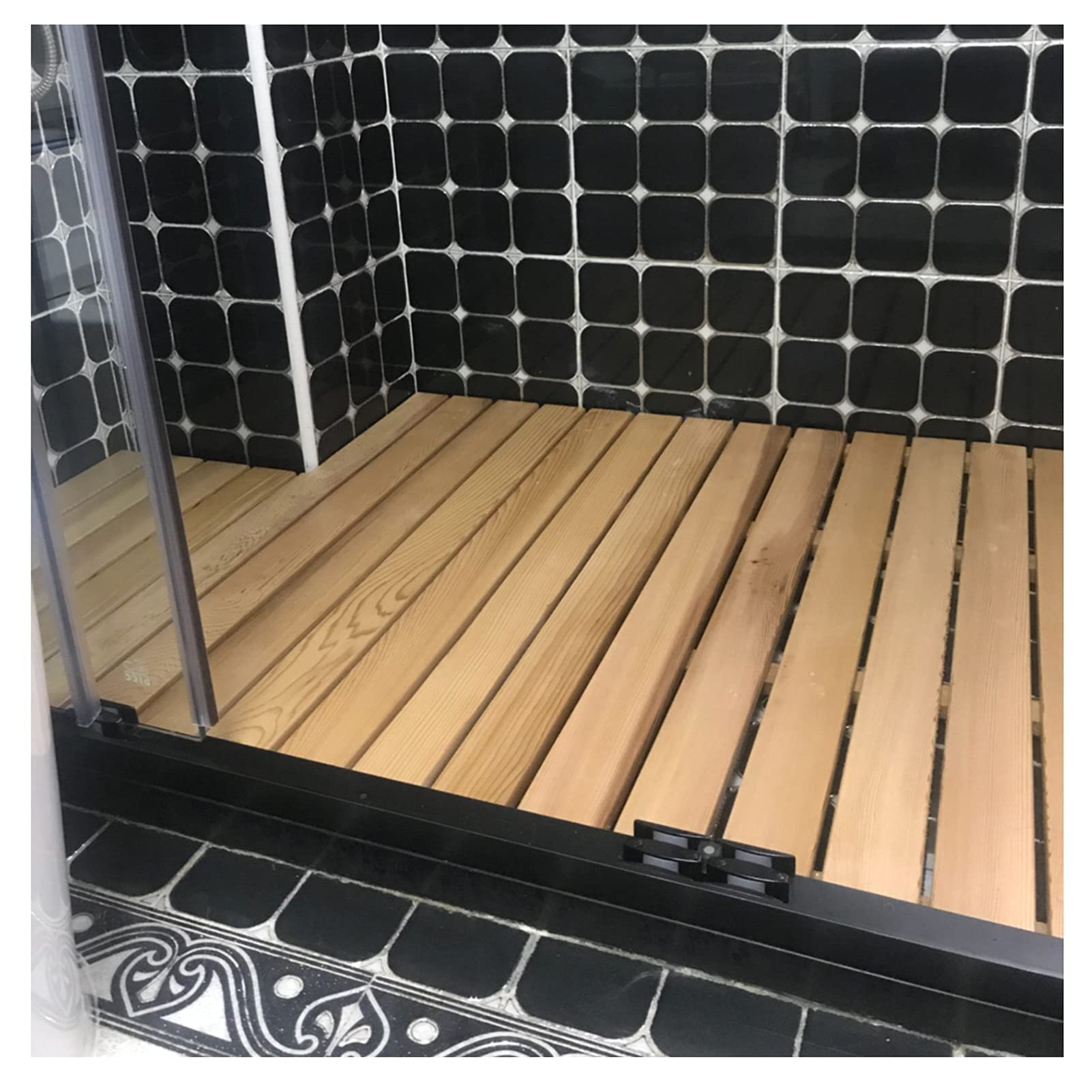 Tapis de bain diatomite et bois de bambou pour apporter confort et sécurité sous vos pieds