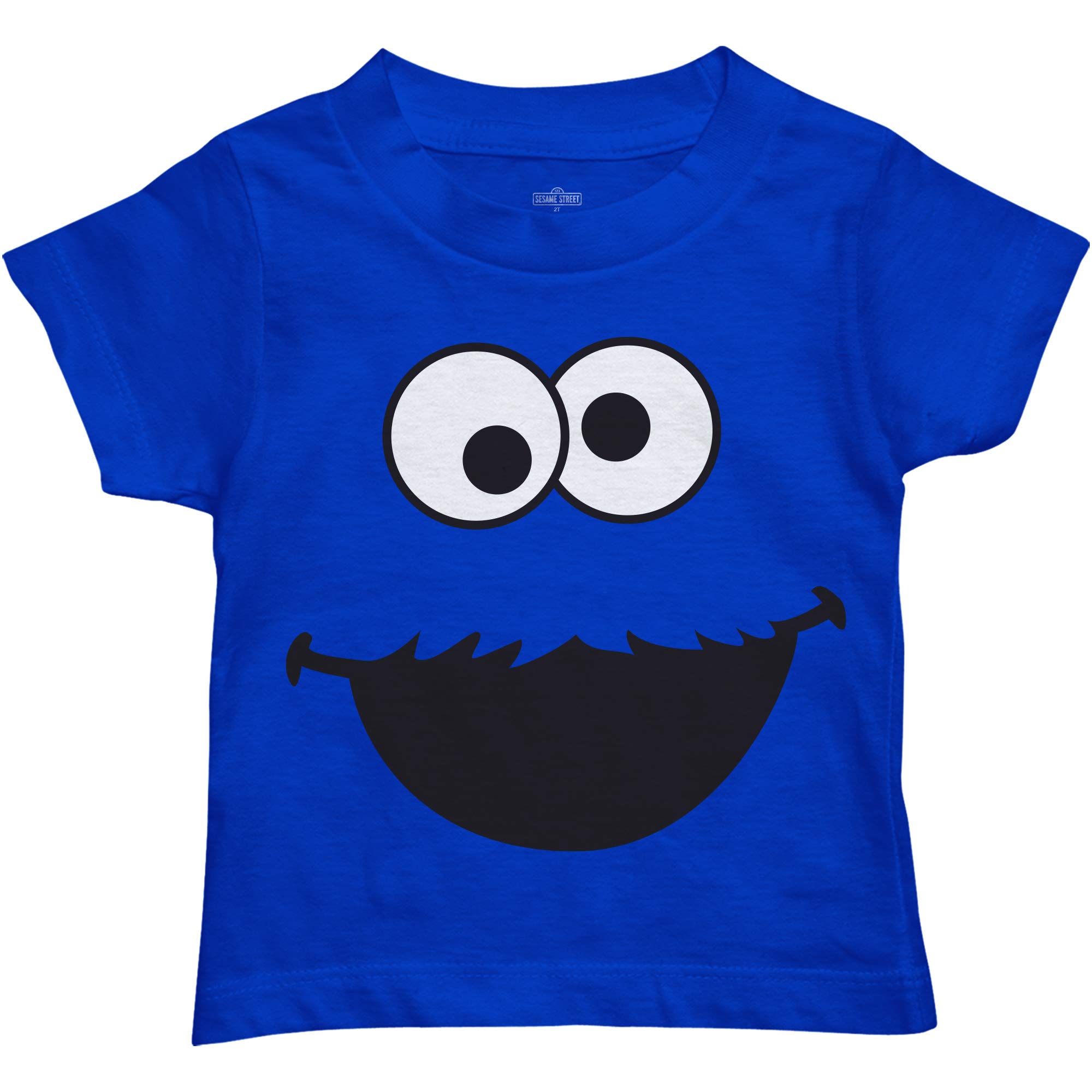 Sesame Street Short Sleeve T-Shirt Short Sleeve Tee - Elmo & Cookie Monster Big Face Tee