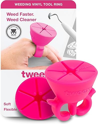 Miniatura 7 de Anillo colector de desechos Tweexy Craft, de vinilo para transferencia de calor, soporte de hojas de papel y adhesivos HTV