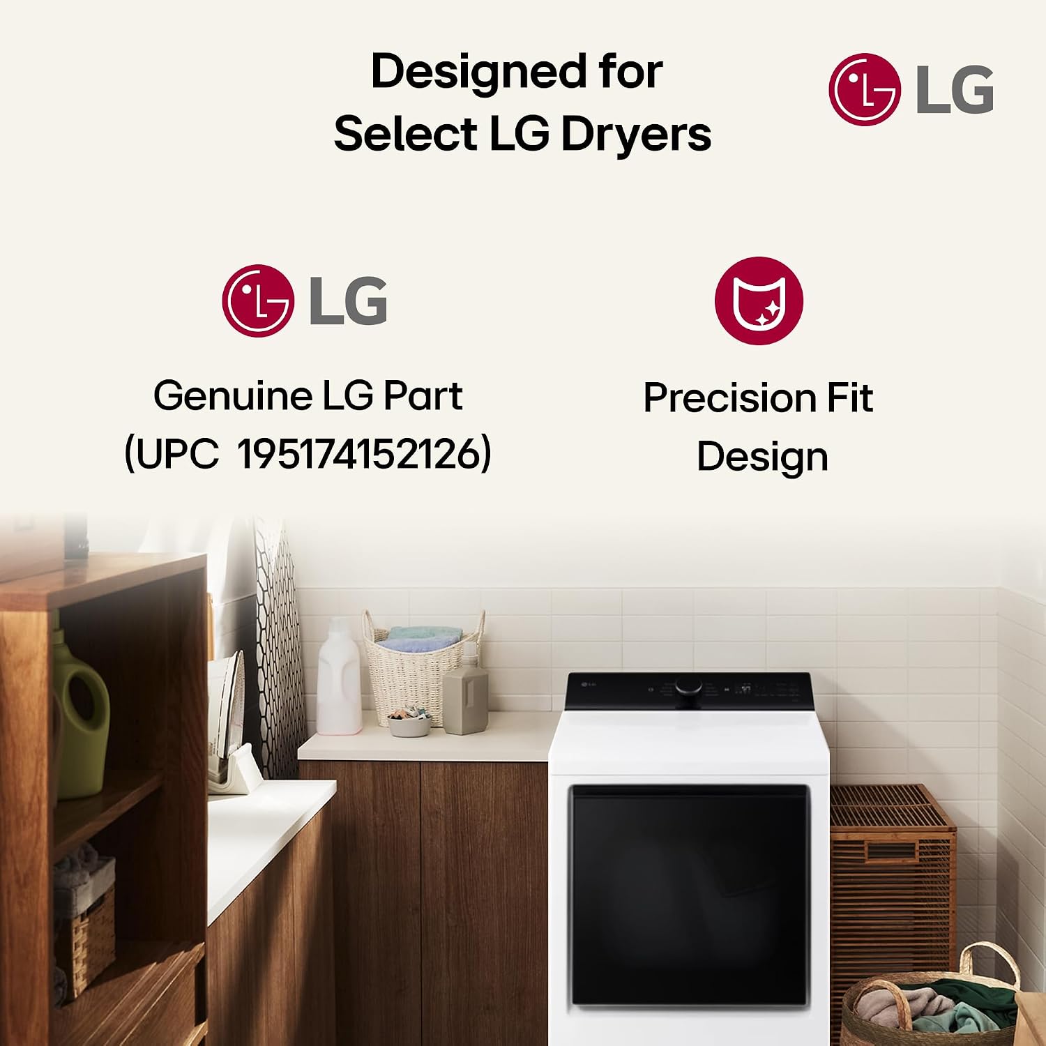 LG Genuine Dryer Lint Filter (ADQ74233201) – OEM Replacement Lint Screen – Compatible with Selected LG Dryer Models