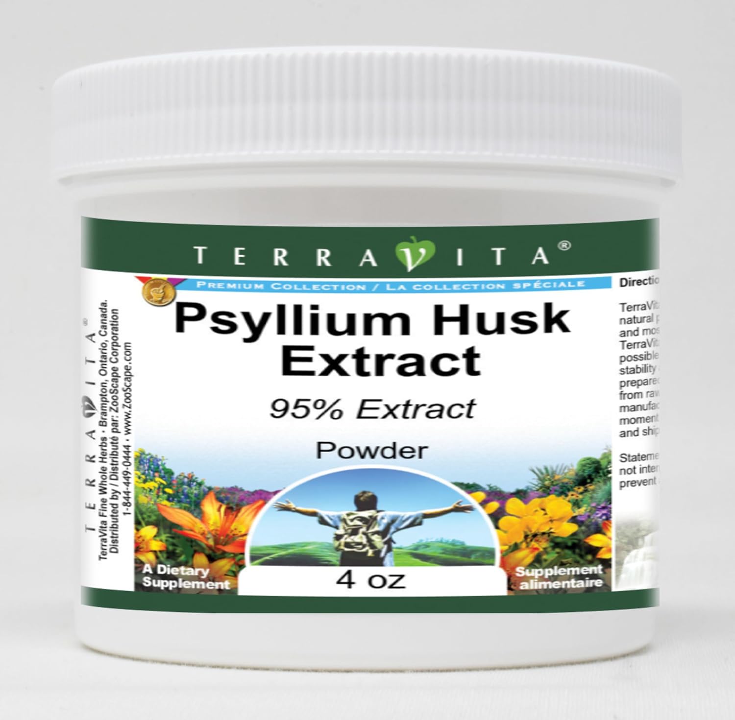Psyllium Husk 95% Extract Powder (4 oz, ZIN: 520593) - 3 Pack