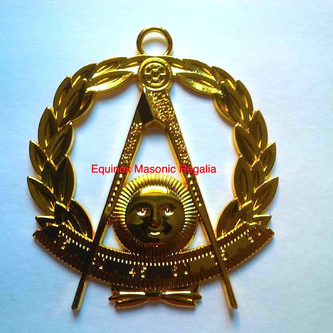Delux G Past Master Jewel with wreath for Chain Collar