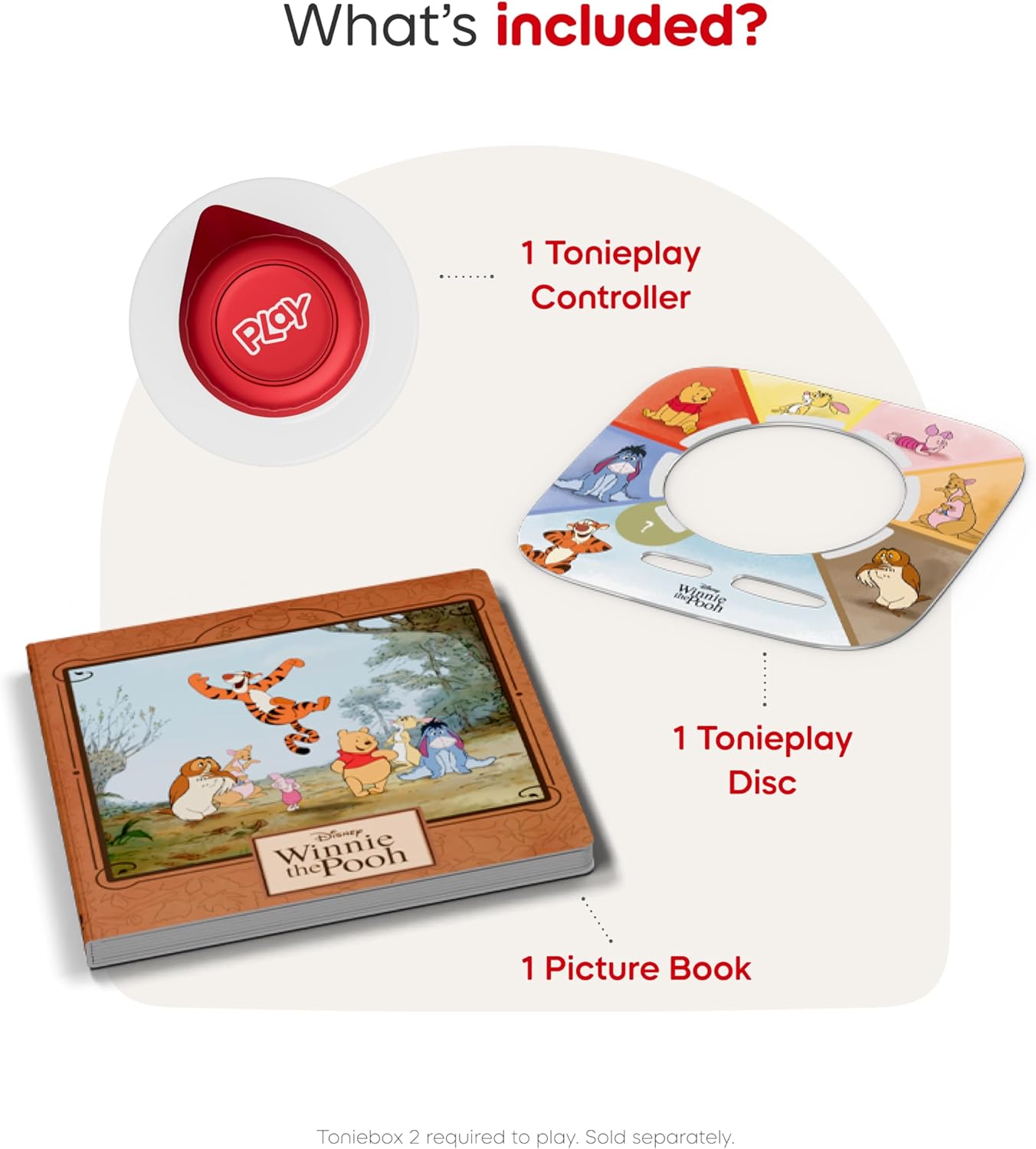 Tonies Disney Winnie the Pooh: Tigger's Mix-Up Fix-Up Tonieplay Story Game + Controller [Requires Toniebox 2]