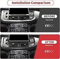 Vista 2 de Linskip Cambio electrónico de precisión y ajuste de ventilación de aire compatible con accesorios Chevy Suburban Tahoe 2021 2022 2023 2024, panel