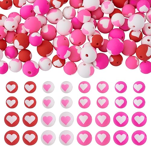 Miniatura 86 de Craftdady 200 cuentas sueltas de arcilla polimérica Plumeria Flower Spacer de 0.472 x 0.315 in, colores mezclados al azar, 5 pétalos, cuentas Flores