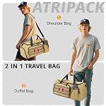 Tactical Gym Bag for Men, 40L Large Capacity Duffle Bags with Shoes Compartment, Sports Bag with Wet Compartment, Multi-Functional Weekend Bags Suitable for Travel, Camping,Hiking