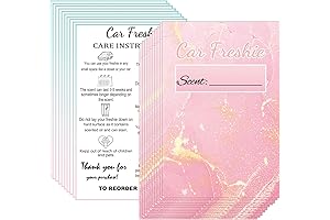 50PCS DIY Car Freshie Cards for Craft Making Paper Business Supplies Are Freshie Beads Molds