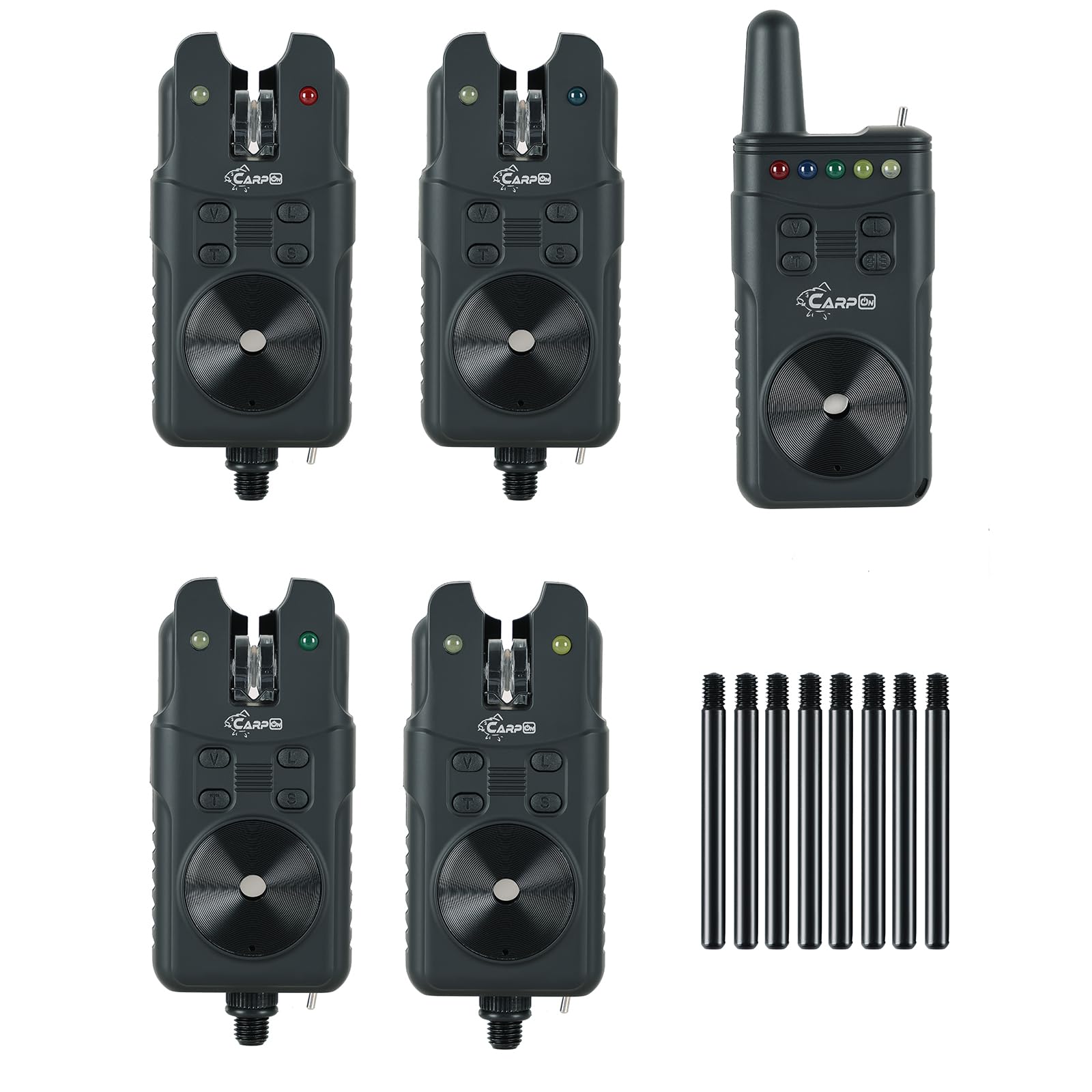 Steinn steinn004 Lot de détecteurs de touche électroniques sans fil avec LED pour la pêche à la carpe