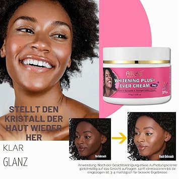 AILKE Whitening Face Cream Moisturising Skin More Delicate Remove Melanin Dark Spots With Niacinamide and SPF 30+ Day Cream Refreshing Non-Greasy 100 ml (Pack of 1)