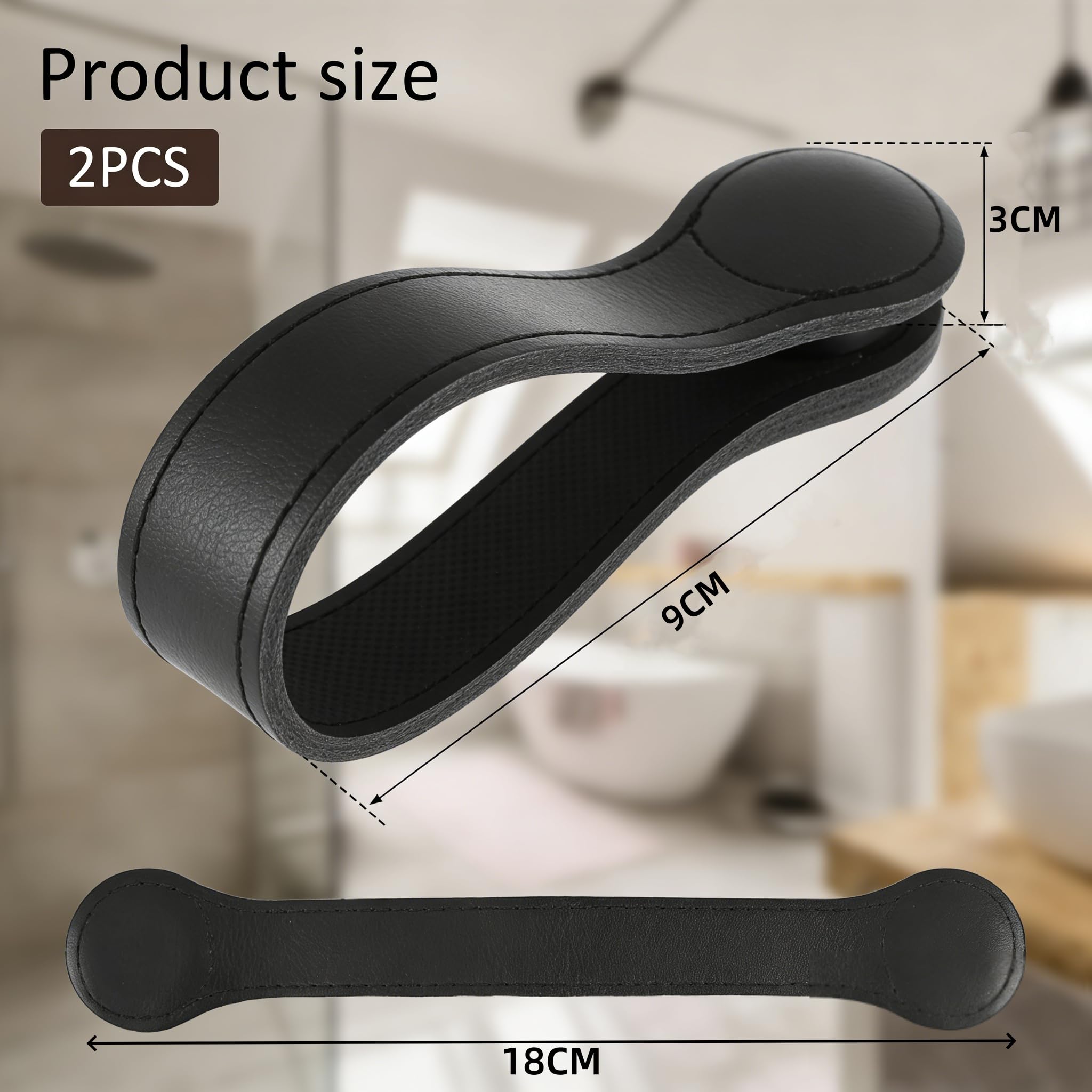 2 Stück Magnet Handtuchhalter Leder Handtuchhalter Magnetisch Handtuchaufhänger Handtuch Aufhänger Handtuchclips Handtuchklammer Magnetischer Handtuch Clips zum Aufhängen für Badezimmer Küchen