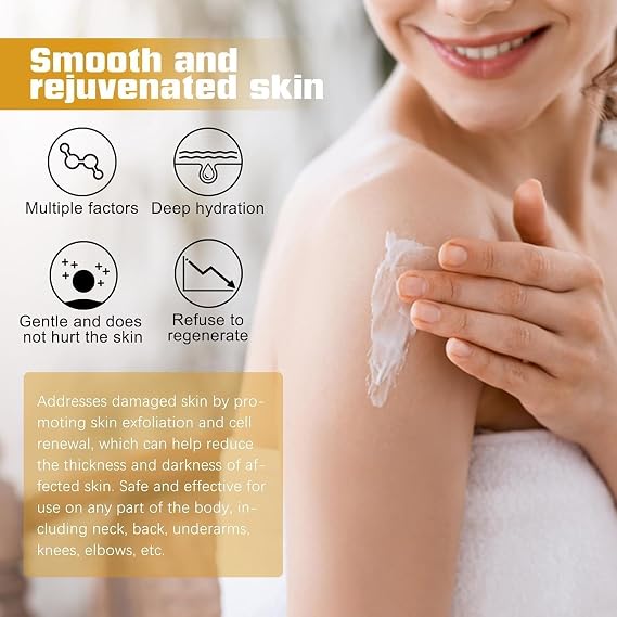 Dark Inner Thighs Remover Underarm Cream Body Moisturizer Dark Toe Knuckles Treatment Removal Remover Corrector for Armpit Elbow Inner Thigh Neck Knee Private Part Intimate Crema para Aclarar (1 PCS)