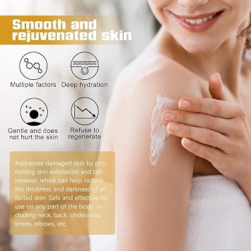 Dark Inner Thighs Remover Underarm Cream Body Moisturizer Dark Toe Knuckles Treatment Removal Remover Corrector for Armpit Elbow Inner Thigh Neck Knee Private Part Intimate Crema para Aclarar (1 PCS)