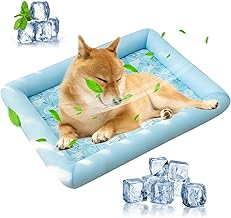 PETCUTE Summer Dog Kennel Breathable Cooling Mat for Dogs with Non-Slip Base, Cooling Mat for Small, Medium Dogs, Easy to Clean