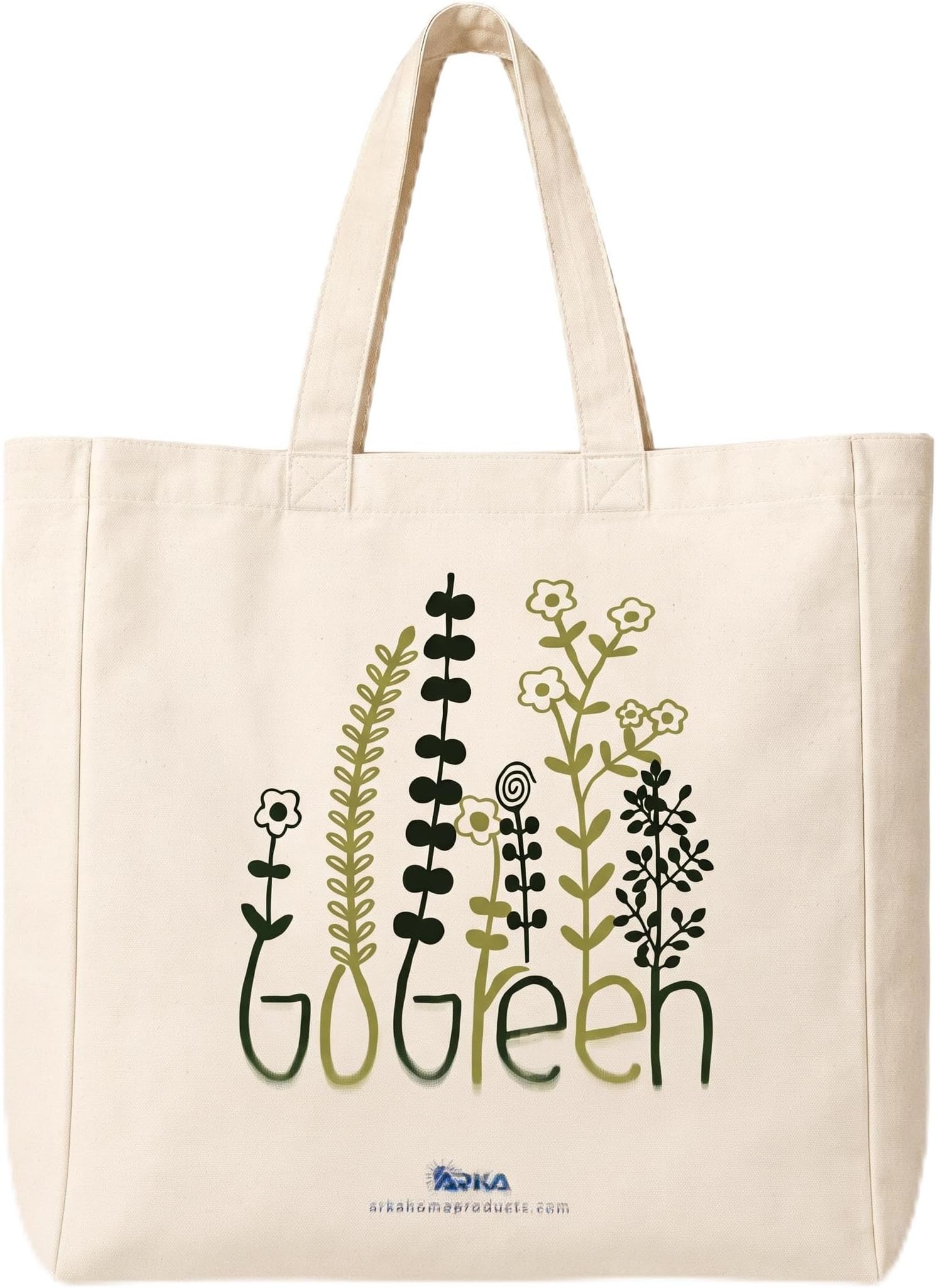 Unisex-Adult 100% Relaxed Fit, Reusable, Go Green Printed Canvas Bags