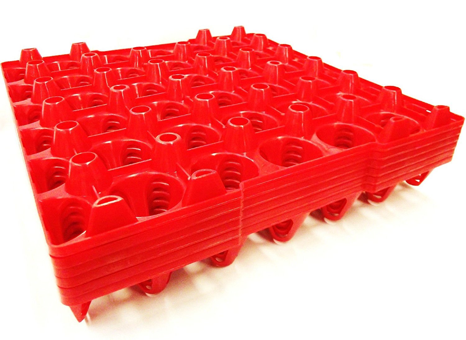 n. 10 pezzi cestello griglia portauova in plastica da 30 uova cadauno