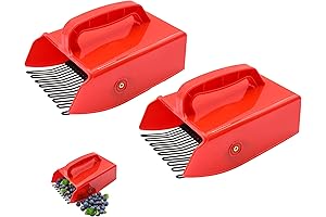 Berry Picker, 2-Pack Berry Pickers and Rakes with Metallic Comb and Ergonomic...