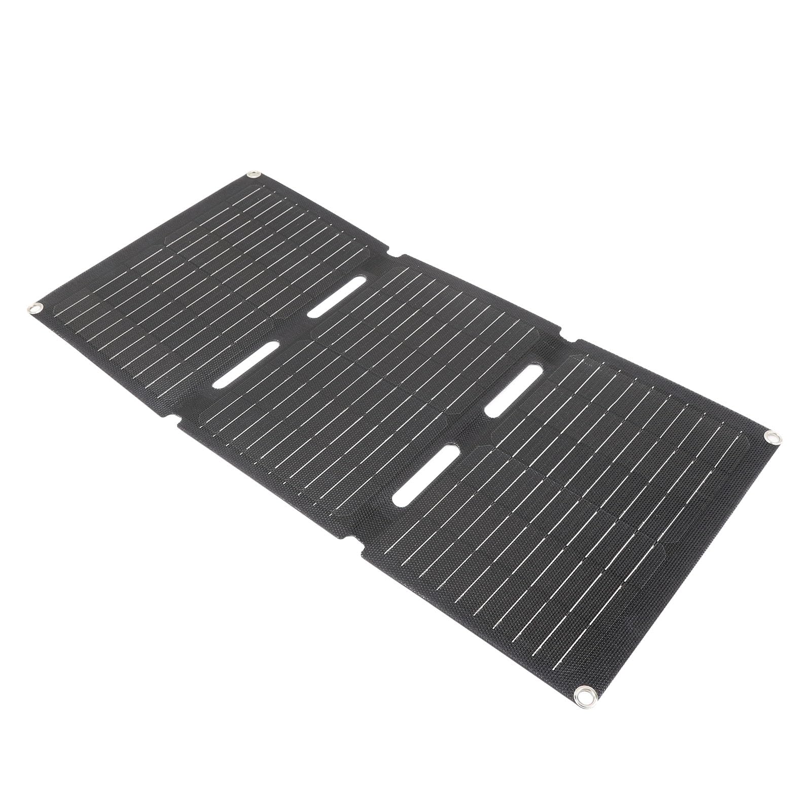 Caricatore Solare Pieghevole da 60 W, Kit Pannello Solare Monocristallino USB Tipo C a Ricarica Rapida per Campeggio, Escursionismo, Zaino in Spalla