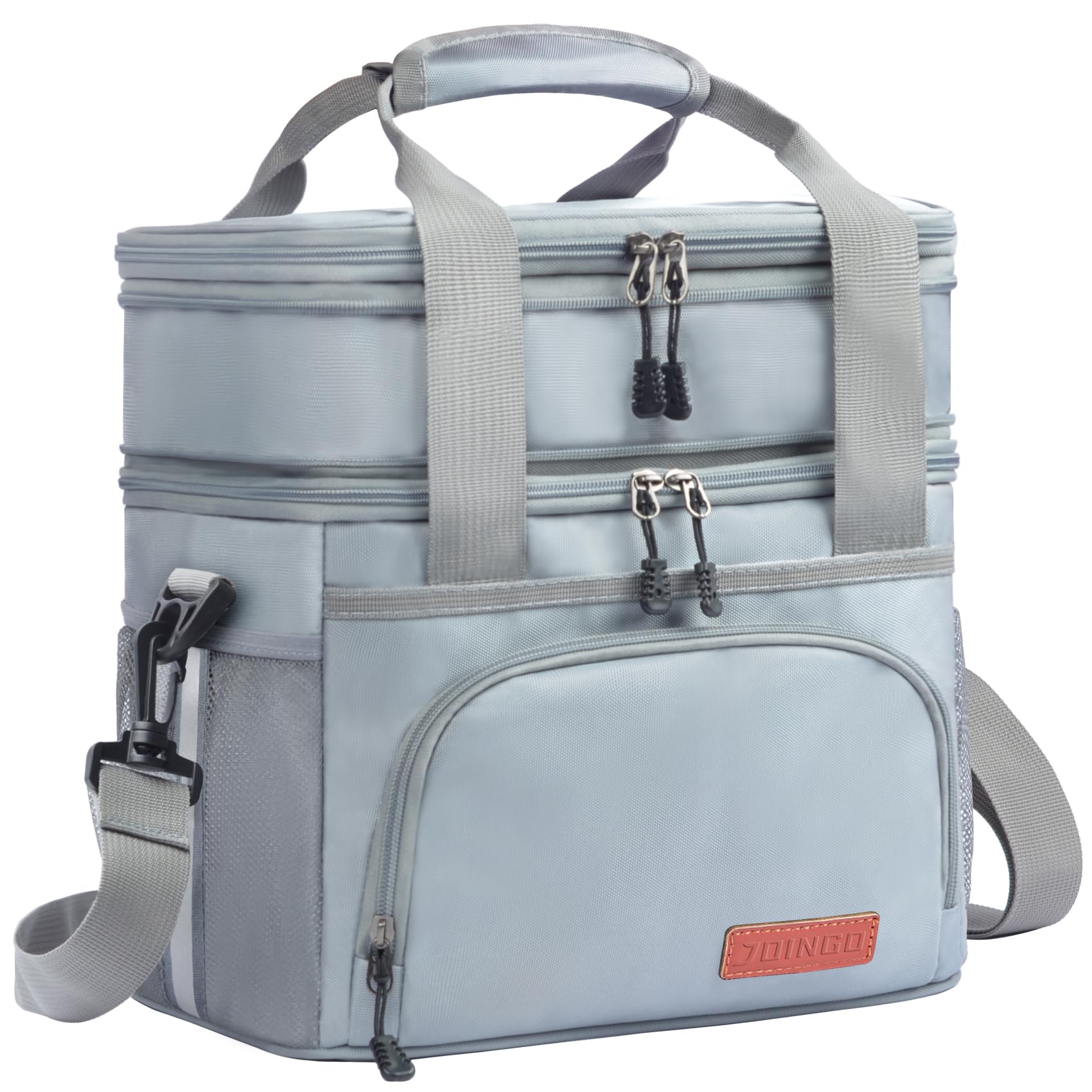 JOINGO Tactical Lunch Box for Men & Women – Expandable 16L Double Deck Insulated Cooler Bag for Work, Construction & 12-Hour Shifts – Heavy Duty