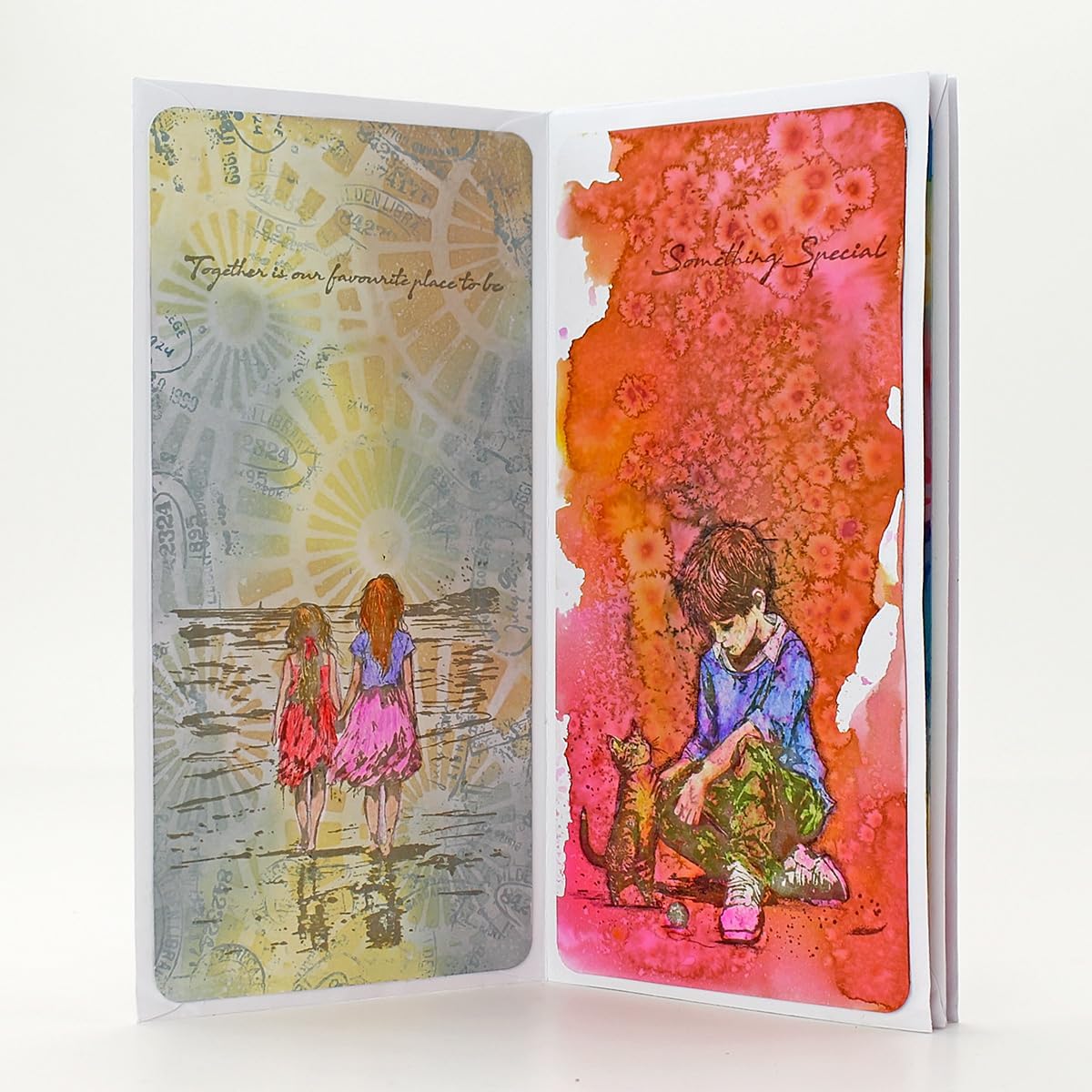 Cosmic Shimmer Something Special Pre Cut Mounted Rubber Stamp Set by Andy Skinner & Katy Sue. Image 4.2 x 3.5 Inches & Quote 0.5 x 2.7 Inches for Stamping in Mixed Media, Art Journaling, Card Making
