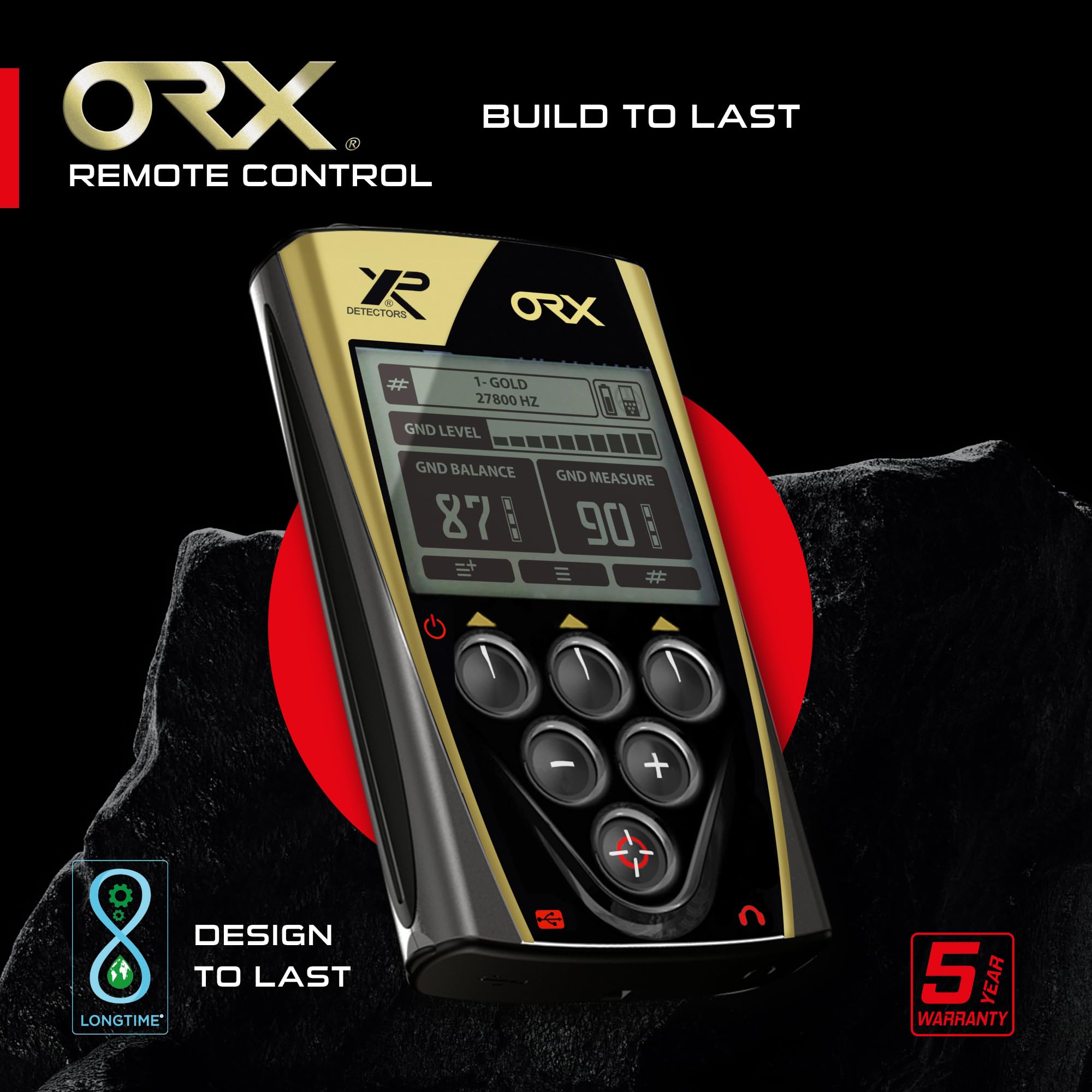 XP Metal Detectors ORX Remote Control - Control Module to Adjust All ORX Settings, Choose Your Favorite Program from The Metal Detector Specialized in Gold Hunting (D08ORX)