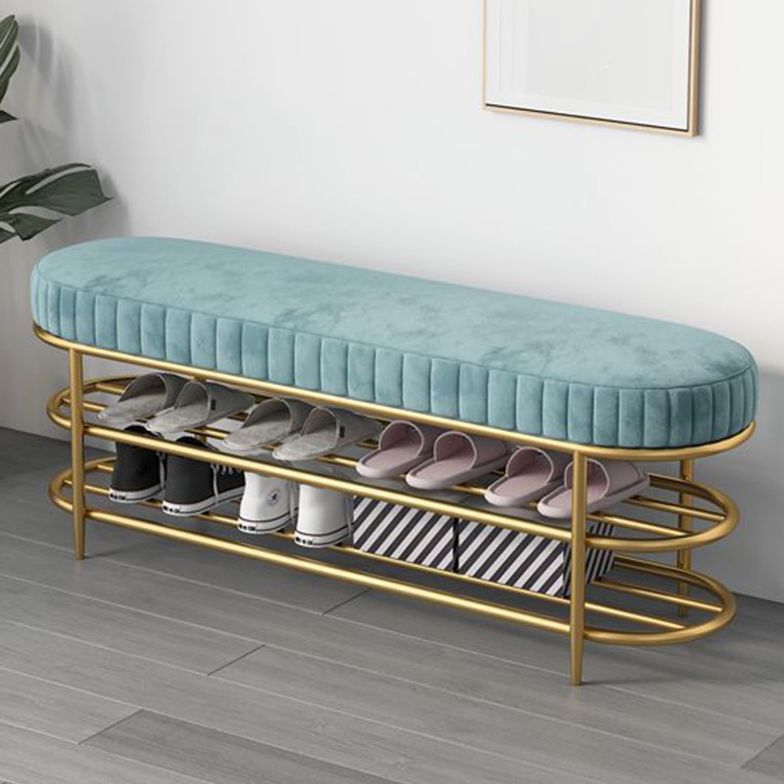 Banc sans dossier de 60 cm pour aménager une entrée ou un balcon
