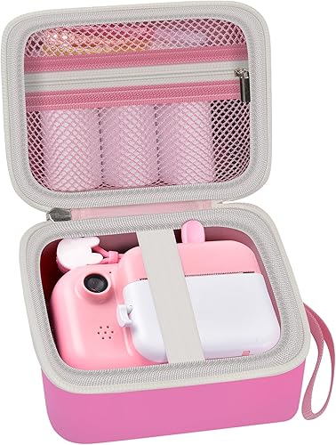 PAIYULE Funda compatible con cámara instantánea para cámaras de video digitales, soporte de almacenamiento para cámara y papel de impresión (solo