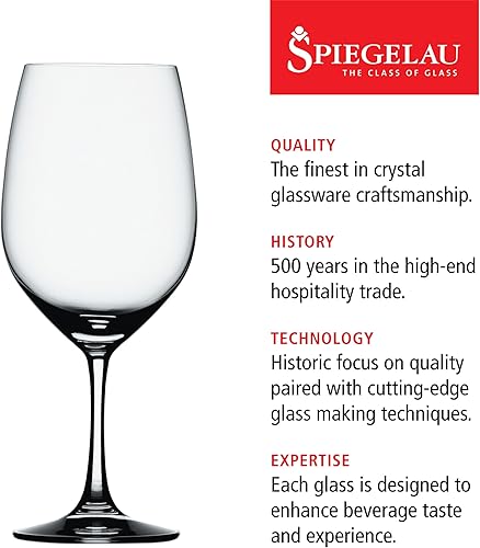 Miniatura 23 de Spiegelau Vino Grande - Juego de regalo de copas de vino blanco, elegantes vasos de cristal, cristalería con tallo elegante para bar en casa