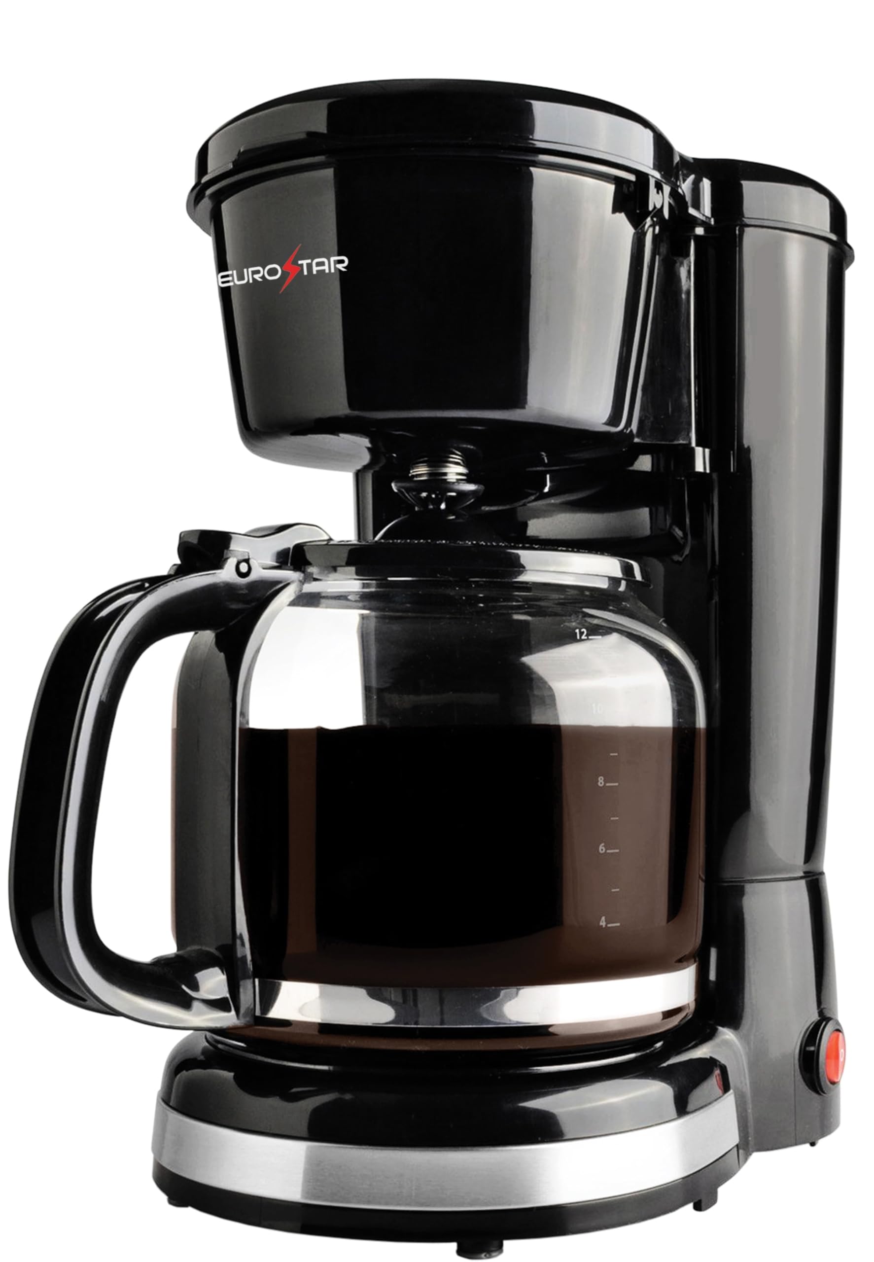 EUROSTAR ECM650B 12-Cup Coffee Maker, Black