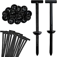 QMotz 50PCS Nylon Universal Cable Tie Buckles - Heavy Duty Automotive Zipper Clips for Car Panel Repair & Fastening