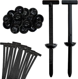 QMotz 50PCS Nylon Universal Cable Tie Buckles - Heavy Duty Automotive Zipper Clips for Car Panel Repair & Fastening