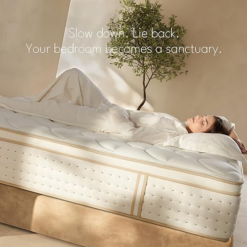 Miniatura 8 de | Colchón Queen de 12 pulgadas | Firme medio | Colchón híbrido de espuma viscoelástica de gel con resorte individual | Soporte máximo | Colchones de