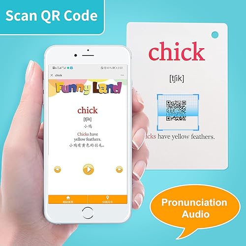 Miniatura 3 de Lilias Tarjetas flash de animales de granja, juguetes de aprendizaje para niños pequeños, juguetes de aprendizaje preescolar, suministros de