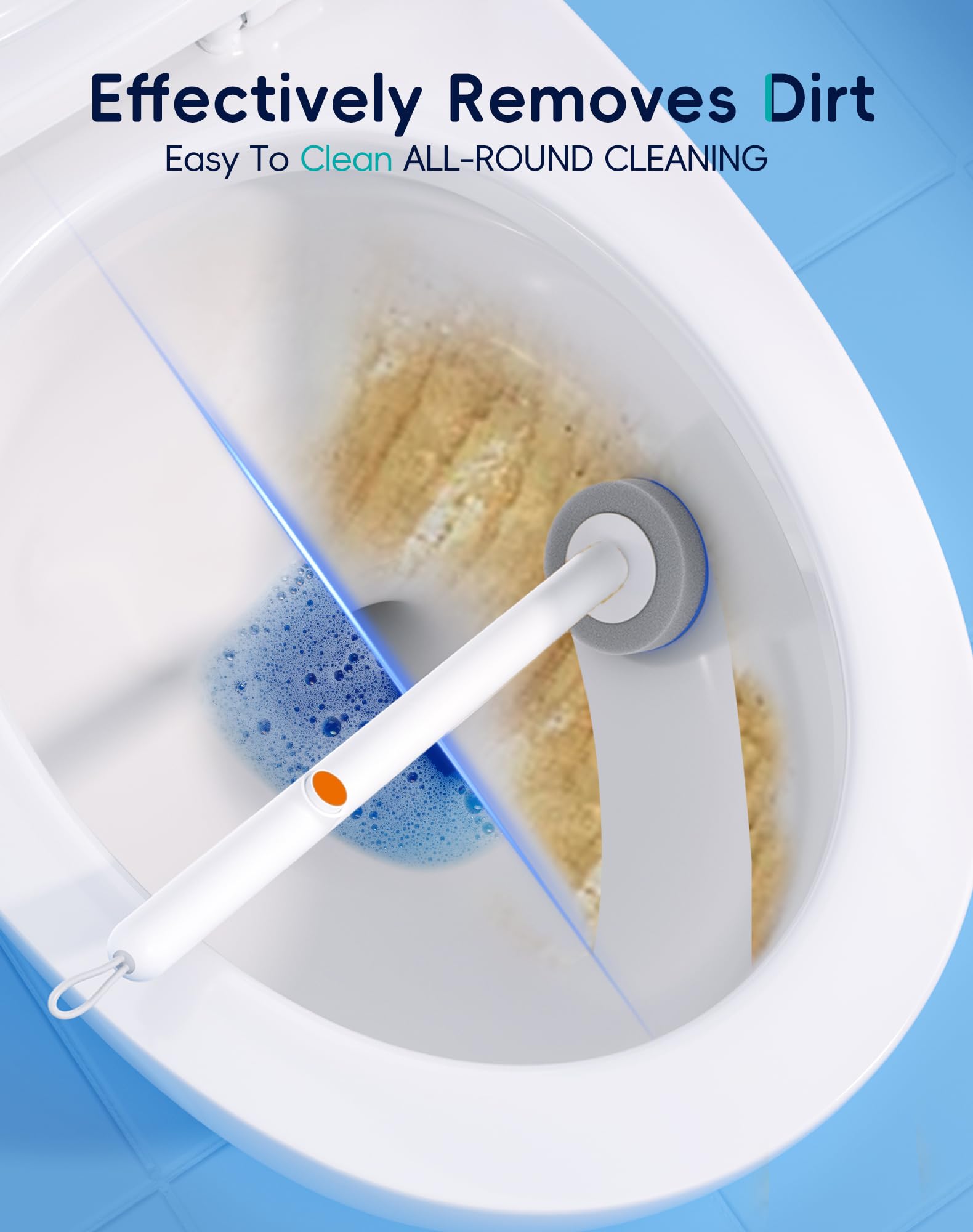 Sistema de limpieza de inodoro desechable, kit de cepillo de inodoro con 36 recambios de alto rendimiento, cepillo de inodoro montado en la pared y soporte para limpieza profunda del baño (36