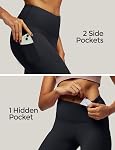IUGA Leggings pour les femmes Pantalons de yoga Femmes avec des poches Haute taille Legging d'entraînement pour les dames contrôle tummy