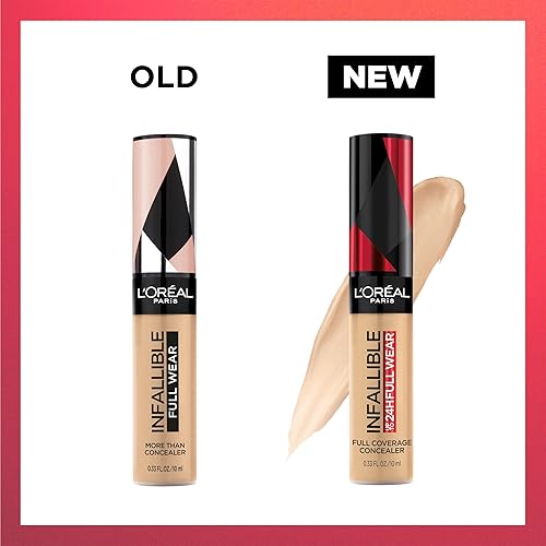 Vista 8 de L'Oreal Paris Makeup Infallible Full Wear Waterproof Matte Concealer, Full Coverage, Ivory, 0.33 fl. oz. 330 IVORY