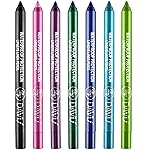 LemonSac 7 Colorful Eyeliner Pen Set, Eye Shadow Pencil, Pearl Eyeliner Kit Metallic Glitter Eye liner Pencil for Women Eye&Lip Liner Professional Eye Makeup Set Colorful Eye Color (7PCS B)