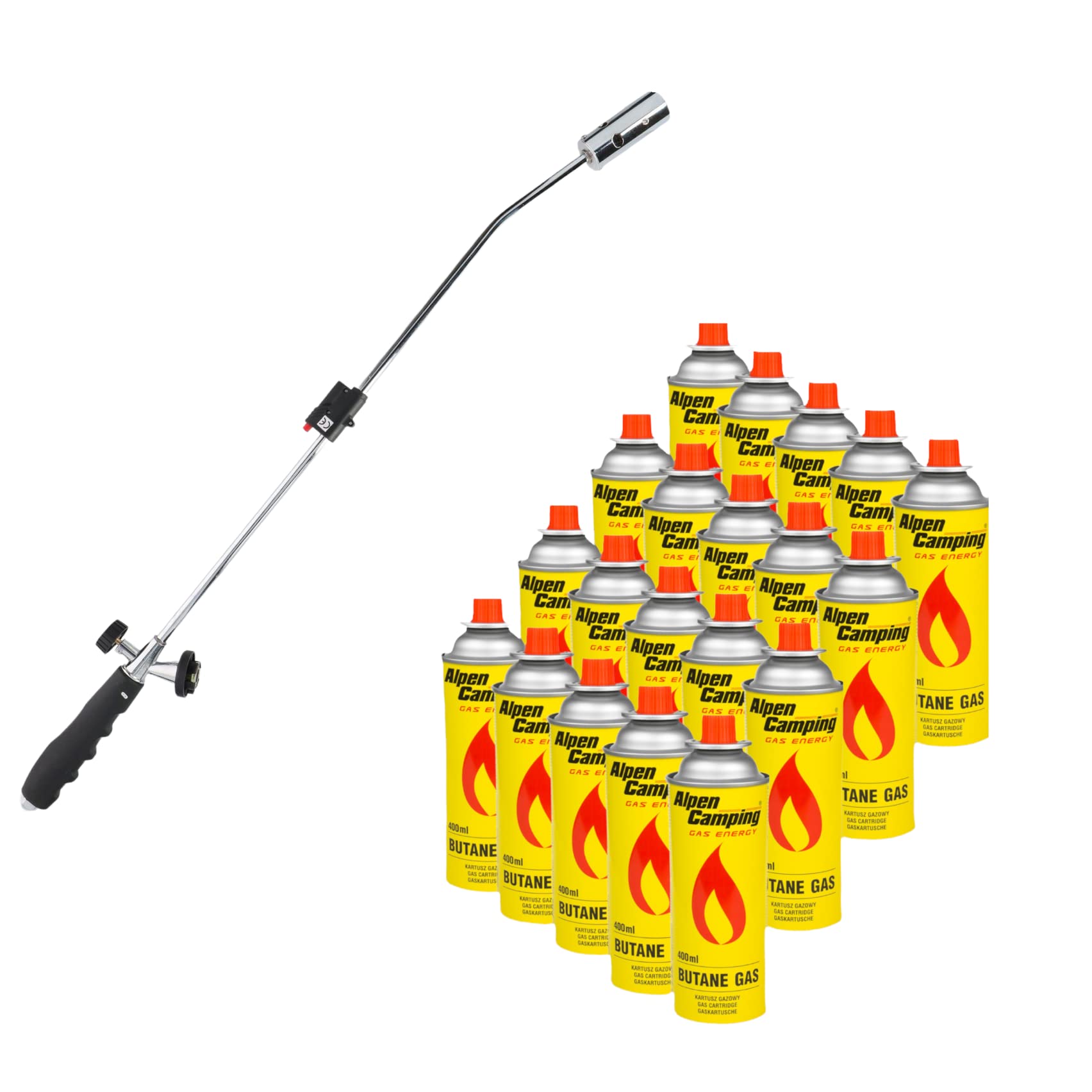 Buy Weed Burner with 16 Butane Cartridges Weed Killer with Piezo