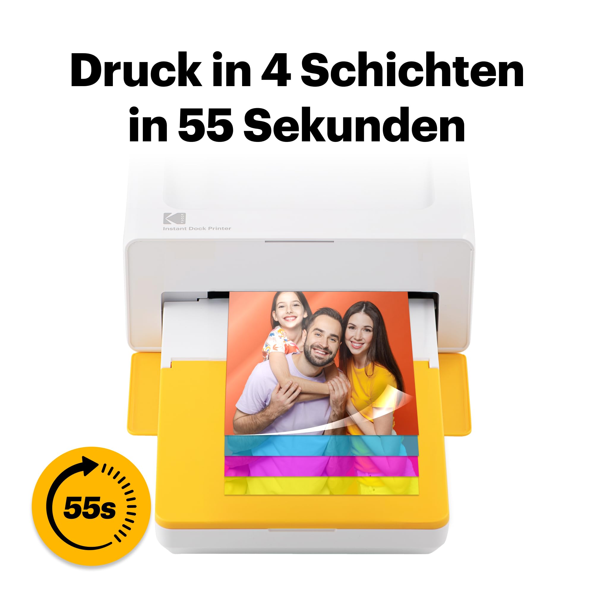 KODAK Dock Plus 4PASS Fotodrucker 10x15 cm 40 Blatt Bundle