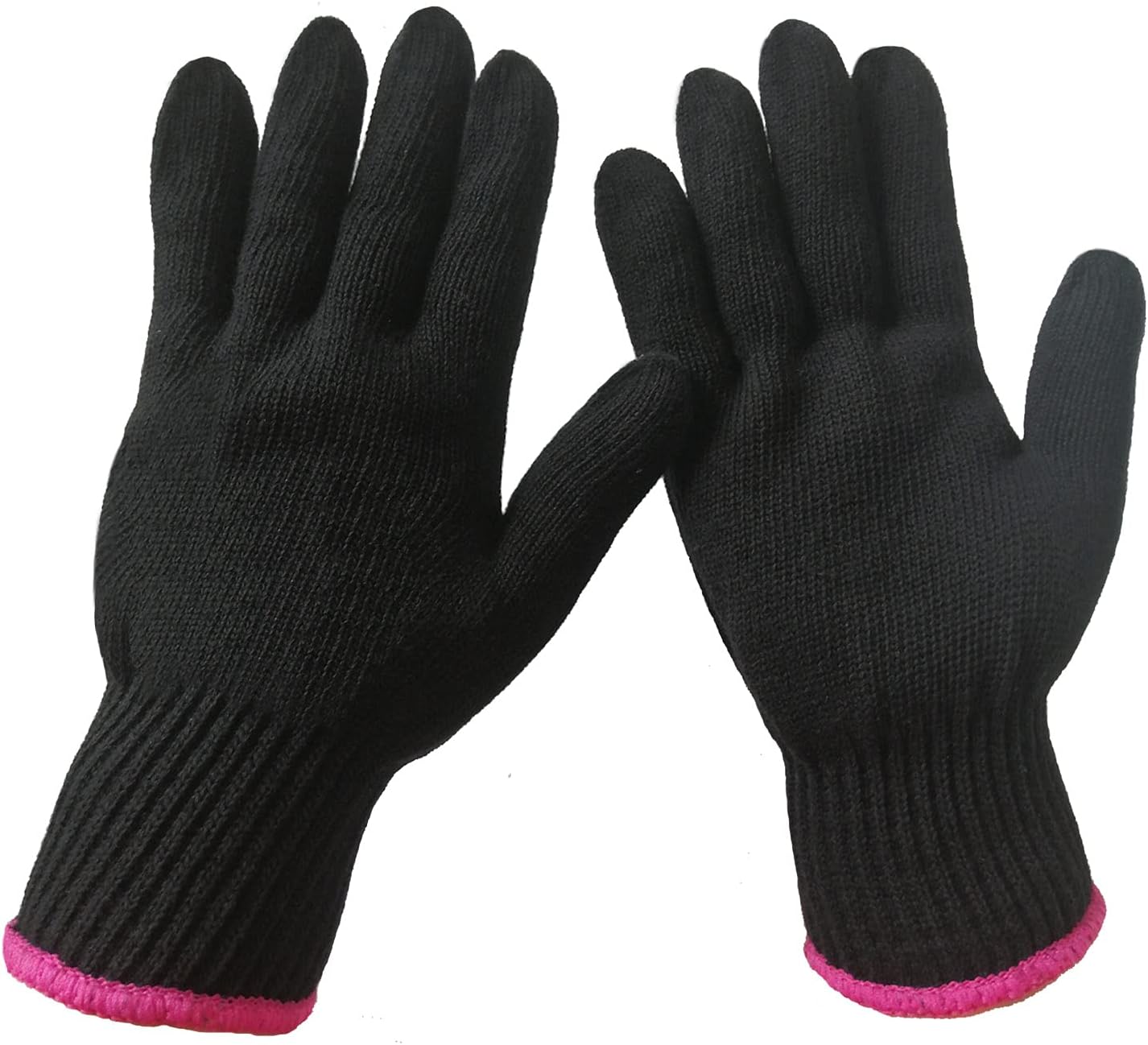 Lessmon 2 Professional Heat Resistant Gloves for Hair Styling Heat Blocking for Curling, Flat Iron and Curling Wand Suitable for Left and Right Hands