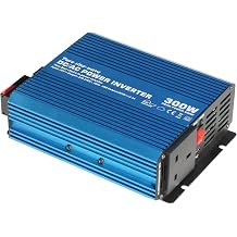300W 24V pure sine wave power inverter 230V AC output UK socket, with powerful USB port - for any vehicle, boat or stationary off-grid power application 300 watt 24 volt