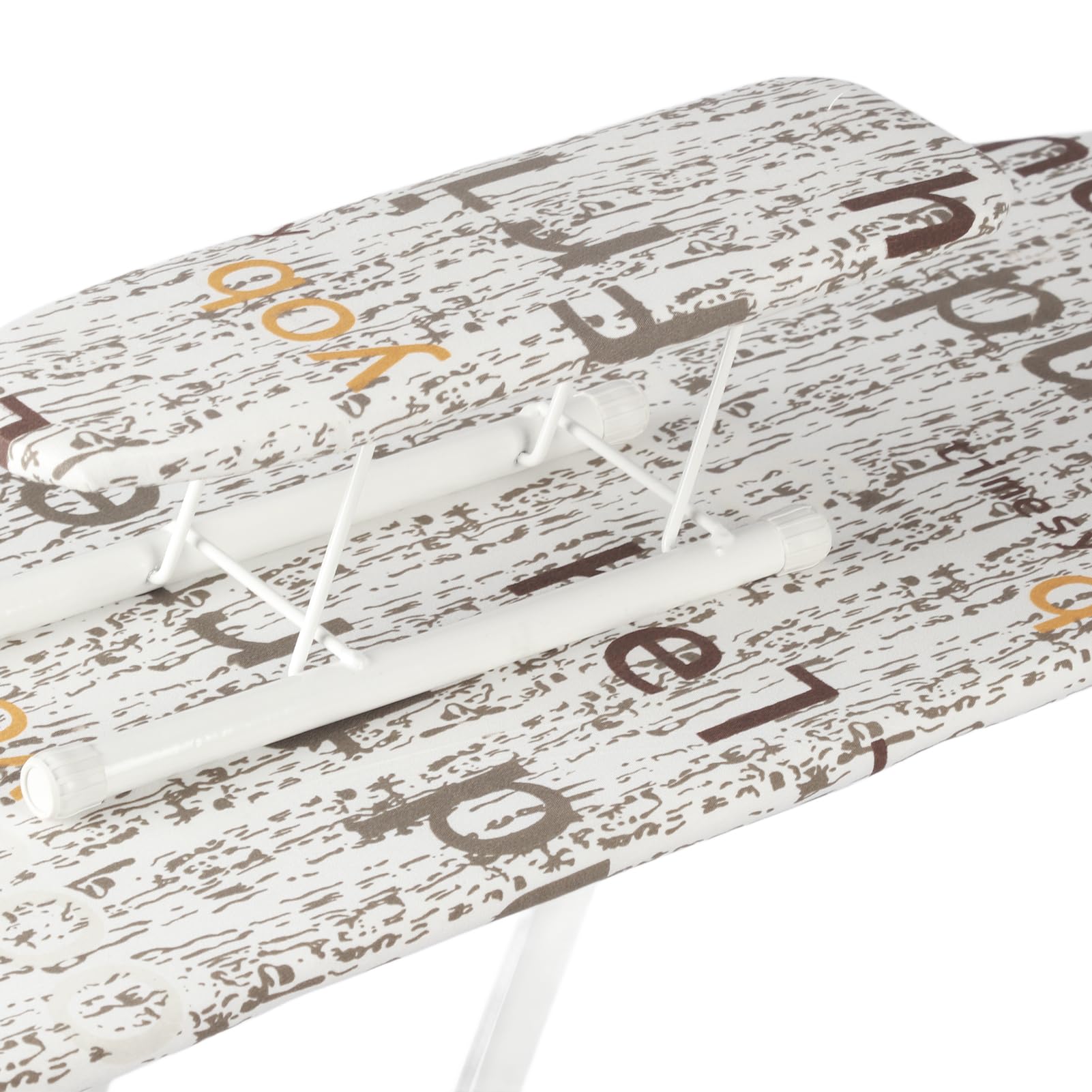 Tabla de Planchar Plegable, Soporte de Plancha Portátil de Gran Superficie, Color Blanco para Viajeros o Mudanzas, 1 Tabla de Planchar
